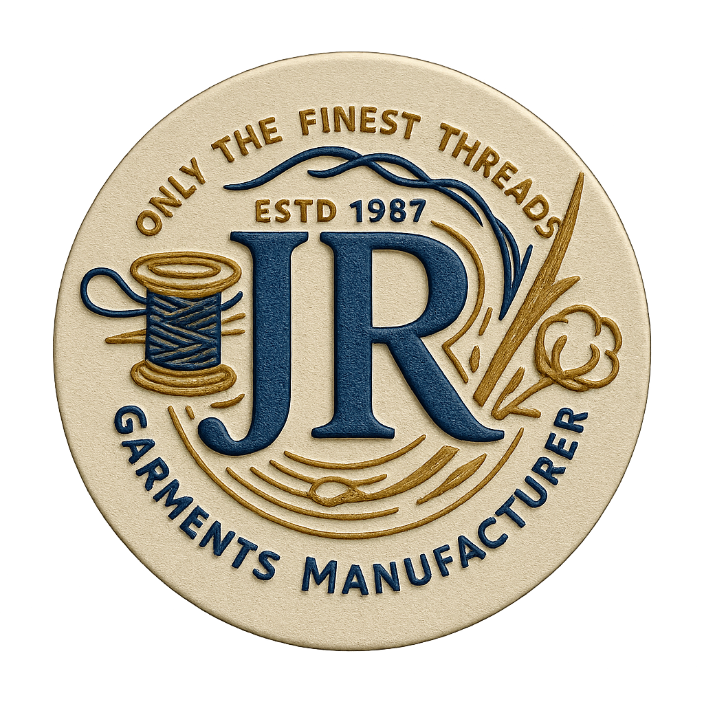 JR Garments logo